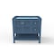 Castello Usa Alicia 36" Blue Vanity Base with Chrome Handles CB-VEN-36BLU-CHR-VBO - alternate 1